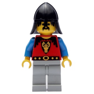 cas014G Dragon Knights - Knight 1, klassiek grijze benen gebruikt *0M0000