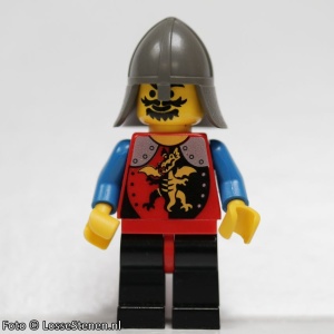 cas016G Dragon Knights - Knight 2, klassiek donker grijze helm gebruikt *0M0000