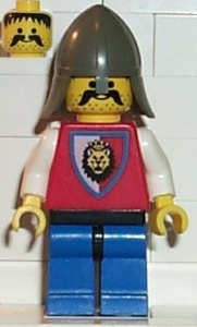 cas065G Royal Knights - Knight 3, met gray helm gebruikt *0M0000