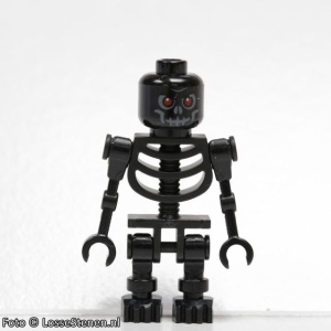 cas327 Undead- Skeletstrijder 1, zwart NIEUW *0M0000