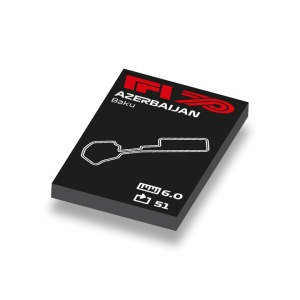 CUS1036 Formule 1 circuit Azerbaijan wit NIEUW *0A000