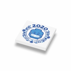 CUSE8168 Jaartegel 2020: Mondkapje wit *0A000