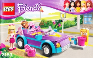 INS3183 3183 BOUWBESCHRIJVING- Friends: Stephanie's Cool Convertible NIEUW *LOC BE