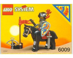 INS6009-G 6009 BOUWBESCHRIJVING- Black Knight MET GAATJES gebruikt *LOC RBS