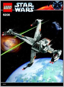 INS6208-G 6208 BOUWBESCHRIJVING- B-Wing Fighter gebruikt *LOC RBSW