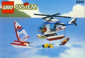 INS6342-G 6342 BOUWBESCHRIJVING- Beach Rescue Chopper gebruikt *LOC RBS