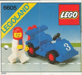 INS6605-G 6605 BOUWBESCHRIJVING- Road Racer gebruikt *LOC RBL