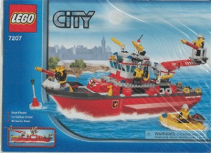 INS7207-G 7207 BOUWBESCHRIJVING- Fire Boat gebruikt *