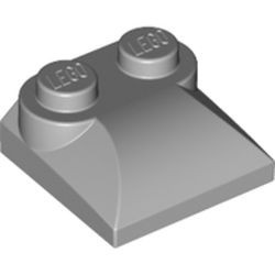 LEGO 47457-86 Steen 2x2x 2/3 twee noppen, gebogen einde (kikker) grijs, licht (blauwachtig) NIEUW *4494475