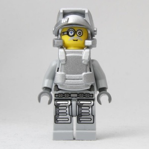 pm032G Power Miners- Brains, grijs pak gebruikt *0M0000