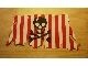 sailbb25-1G Piratenzeil rood/wit zwart doodshoofd wit gebruikt *5D000