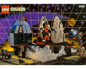 Set 6959-G Lunar Launch Site 97%-INS-geen doos gebruikt *