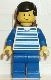 trn038G Horizontal Lines blauw - blauw armen - blauw benen, Zwarte Male Hair gebruikt *0M0000