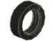 132old-11G Band oude type klein (voor 4-nops wiel of spaakwiel) zwart gebruikt *5W000