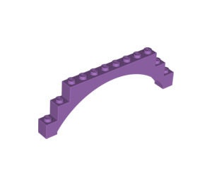 14707-157 Steen, boog 1x12x3 VERHOOGDE BOOG lavender, midden NIEUW *