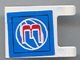 2335pb045-1G Vlag 2x2 basketball met nummer 3 wit gebruikt *