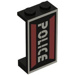 2362pb04R-11G Paneel 1x2x3 Police l Rechts zwart gebruikt *0D0000
