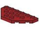 2419-59 Platte plaat 3x6 twee afgekapte hoeken rood, donker NIEUW *