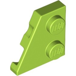 24299-34 Wig plaat 2x2 links lime NIEUW *1L221+2