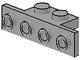 2436-9 Verbindingsplaat 1x2- 1x4 lichtgrijs (klassiek) NIEUW *1L361