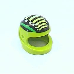 2446pb08-34 Helm geel/zwarte strepen lime NIEUW *0L0000