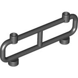 2486-11G Hek van buizen nopgaten bovenop 1x8x2 zwart gebruikt *1L16-6