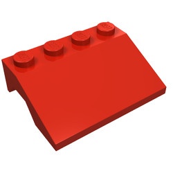 2513-5G Spatbord (schuin front) rood gebruikt *