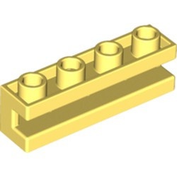 2653-103 Steen 1x4 met sleuf horizontaal geel, lichthelder NIEUW *