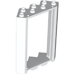 28327-1 Deurpost /raamframe 4x4x6 HOEK wit NIEUW *1L0000