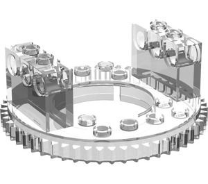 2855-12 Technic Draaischijf type 1 top transparant NIEUW *5D000