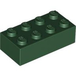 3001-80G Steen 2x4 groen, donker gebruikt *5K0000