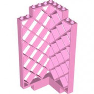 30016-104G Muur geruit 6x6x12 hoek (PAKKETZENDING) roze, helder gebruikt *1K000