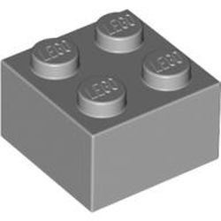 3003-86 Steen 2x2 grijs, licht (blauwachtig) NIEUW *5K0000