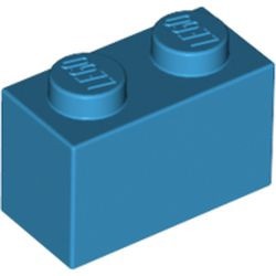 3004-153 Steen 1x2 blauw, donkerazuur NIEUW *1L005/008