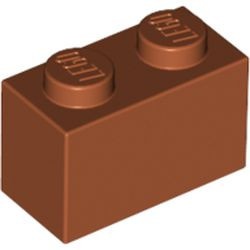 3004-68 Steen 1x2 oranje, donker NIEUW *1L005/008