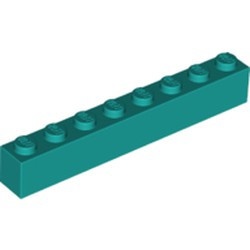 3008-39 Steen 1x8 turquoise, donker NIEUW *5K0000
