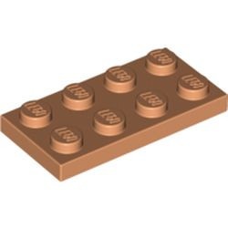 3020-28 Platte plaat 2x4 caramel NIEUW *1L206+7+8+9