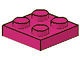 3022-71 Platte plaat 2x2 magenta NIEUW *1L197/98