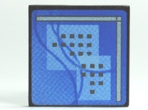 30258pb018-11G Computerscherm met blauw beeld CLIP ON zwart gebruikt *