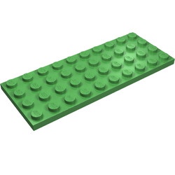 3030-36G Platte plaat 4x10 groen, helder gebruikt *5K0000