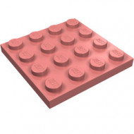 3031-58 Platte plaat 4x4 rood, zandkleurig NIEUW *5K0000