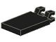 30350-11G Tegel 2x3 met twee clips aan uiteinde zwart gebruikt *0D0000