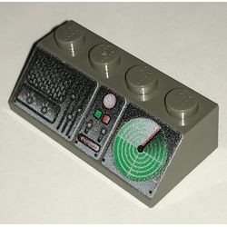 3037px7-10G Dakpan bedrukt 45 2x4 met radio en radar console donker, grijs (klassiek) gebruikt *5R000