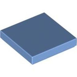 3068b-42G Tegel 2x2 blauw, midden gebruikt *1L344