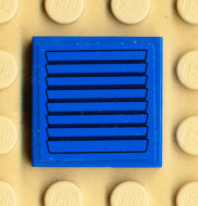 3068bpb0455-7G Tegel 2x2 verwarming op blauwe achtergrond (Sticker) blauw gebruikt *5T05-23