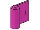 3188-47G Deur 1x3x2 rechts (dicht) roze, donker gebruikt *1L0000