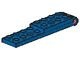 3324c01-7G Scharnierplaat 2x9 compleet blauw gebruikt *1D0000