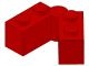 3830c01-5G Scharniersteen 1x4 compleet rood gebruikt *1R028