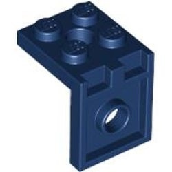 3956-63G Verbindingsstuk 2x2- 2x2 blauw, donker gebruikt *1L0000