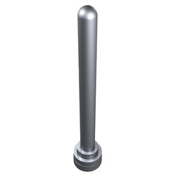 3957-67G Antenne 1x4 noppen hoog zilver, metallic gebruikt *1L180